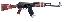 German Sport AK-47 Rebel Rifle Special Edition .22 Long Rifle 16