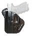 CQC Leather Check-Six Holster Black Left Hand For Smith and Wess