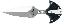 Black Label Volatile Double Edge Dagger 4 Inch Blade Includes Sh