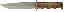 Black Label Point Blank Leather Fixed Blade Knife 6 Inch Clip Po