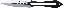 Black Label Stick-It Throwing Dagger Set of 3 Knives 4 Inch Doub
