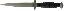Black Label Backlash Fixed Blade Knife 5.5 Inch Double Edge Blad
