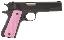 1911-22 Black/Pink Composite .22 Long Rifle 3.625 Inch Barrel Co