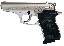 Thunder 22 .22 LR 3.5 Inch Barrel Satin Nickel Finish Black Chec