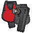 Tactical Roto Paddle Holster For Glock 20/21/37 with Laser or Li