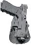 Paddle Holster For Glock 17/19/22/23/32/34/35 Black Right Hand