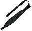 GT Premium Padded Rifle Sling with Sewn In Swivels 48x1 Inch Bla