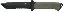 Prodigy Fixed Blade Knife 4.75 Inch Serrated Tanto Blade With Ny