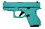 Glock 42 Subcompact Coated .380 ACP 3.25 Inch Barrel Eggshell Bl