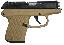 P-3AT .380 ACP 2.76 Inch Barrel Blue Slide Cerakote Tan Grip/Fra