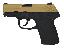 PF-9 9mm Luger 3.1 Inch Barrel Cerakote Tan Slide Black Grip/Fra