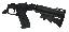 Pistol Grip AR Stock Adapter With Collapsible Stock Black
