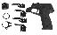 Pistol Grip AR Stock Adapter Kit Black
