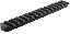 TEKKO Metal KeyMod Rail 6 Inch 12 Slot Black