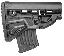 AK-47 Survival Buttstock With Built-In Magazine Carrier Black
