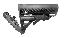 AR-15/M4 Stock With Battery Storage and Rubber Buttpad Black