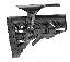 AR-15/M4 Stock With Adjustable Cheek Riser Battery Storage And R