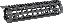 K-Series KeyMod Two Piece Drop-In Handguard Mid Length Black