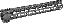 Lightweight KeyMod Free Float Handguard 12 Inch Black