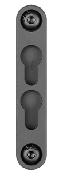 M-Lok To KeyMod Adapter 2 Slot Black
