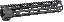 SSK-KeyMod Series One Piece Free Float Handguard 10.5 Inch Black