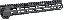 SSK-KeyMod Series One Piece Free Float Handguard 12 Inch Black