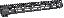 SSK-KeyMod Series One Piece Free Float Handguard 15 Inch Black