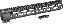 SSM M-Lok Series One Piece Free Float Handguard 12 Inch Black