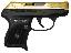 Custom Ruger LCP With Gold Slide .380 ACP 2.75 Inch Blued Barrel