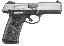 SR45 .45ACP 4.5 Inch Barrel Brushed Stainless Steel Finish Adjus