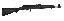 Saiga 7.62x39mm 16.3 Inch Barrel Side Rail Black Plastic Stock a