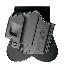 XDM Molded Paddle Holster Black