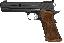 1911 Super Target .45 ACP 5 Inch Barrel Black Nitron Finish Waln