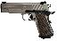 1911 Nickel Compact .45 ACP 5 Inch Barrel Low Profile Night Sigh
