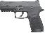 P250 Compact 9mm 3.9 Inch Barrel Siglite Night Sights Black Nitr