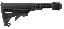 AK T6 Six-Position Collapsible Stock for Milled Receivers Black