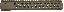BattleRail Revolution Rail 13 Inches Flat Dark Earth