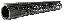 BattleRail Revolution Rail 15 Inches Black Carbon Fiber