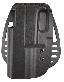 Kydex Paddle Holsters Size 25 Glock 20/21 Black Left Hand