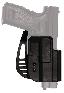Kydex Paddle Holsters Size 26 Springfield XD Full Size Black Lef
