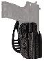 Kydex Paddle Holsters Size 30 H&K USP Full Size Black Left Hand