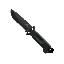 LMF II Infantry Fixed Blade Knife Black Blade and Handle 4.84 In