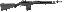 M1A Scout Squad 7.62mm NATO 18 Inch Carbon Barrel Black Fibergla