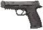M&P Full Size .45 ACP 4.5 Inch Barrel Black Melonite Finish Whit