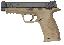 M&P Full Size .45 ACP 4.5 Inch Barrel Dark Earth Finish White Do