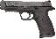 M&P Full Size .45 ACP 4.5 Inch Barrel Black Melonite Finish Whit