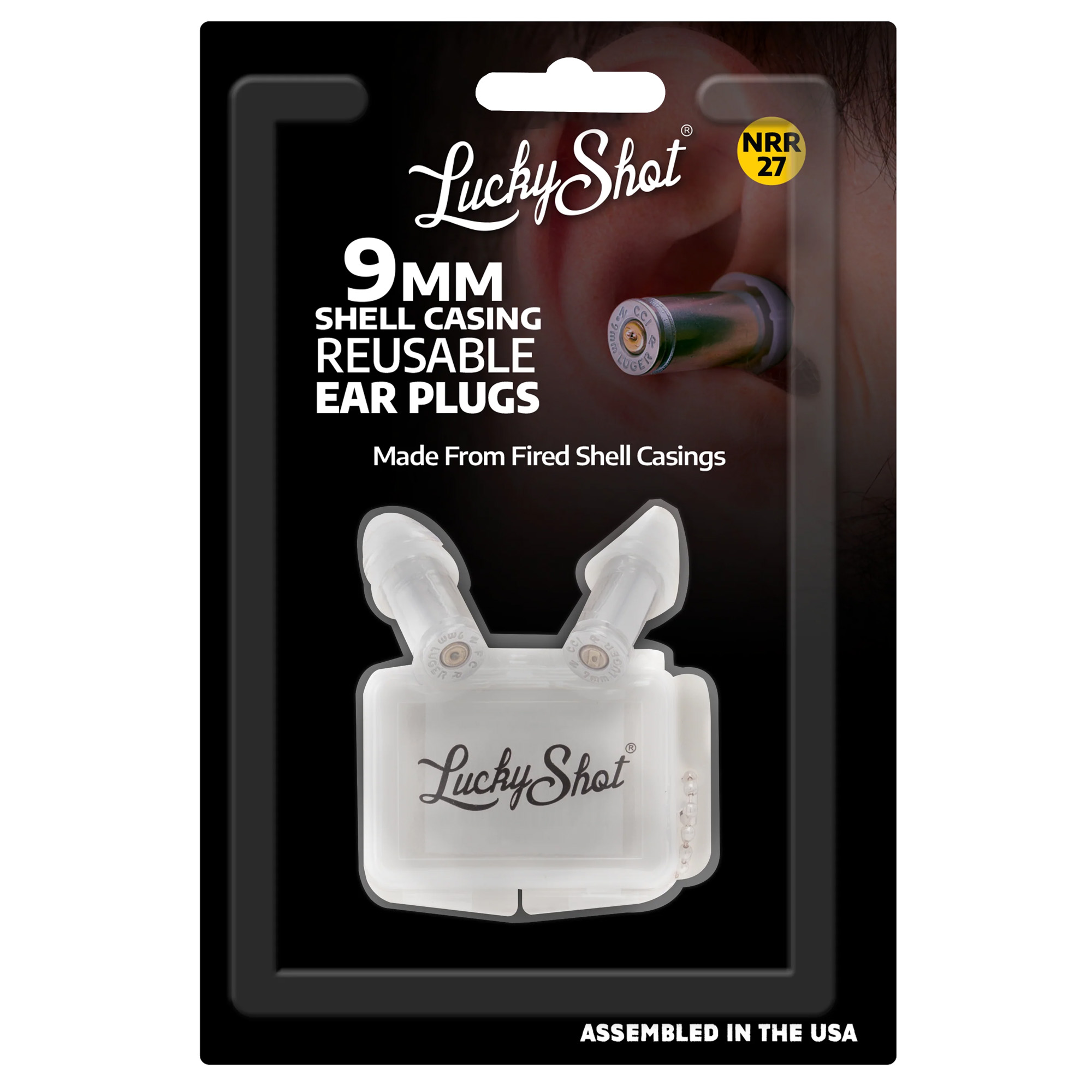 2 Monkey 9mm Bullet Ear Plugs