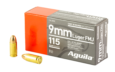 Aguila 9mm 115gr Fmj 50/1000