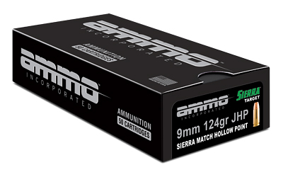 Ammo Inc Match 9mm 124gr Jhp 50/1000