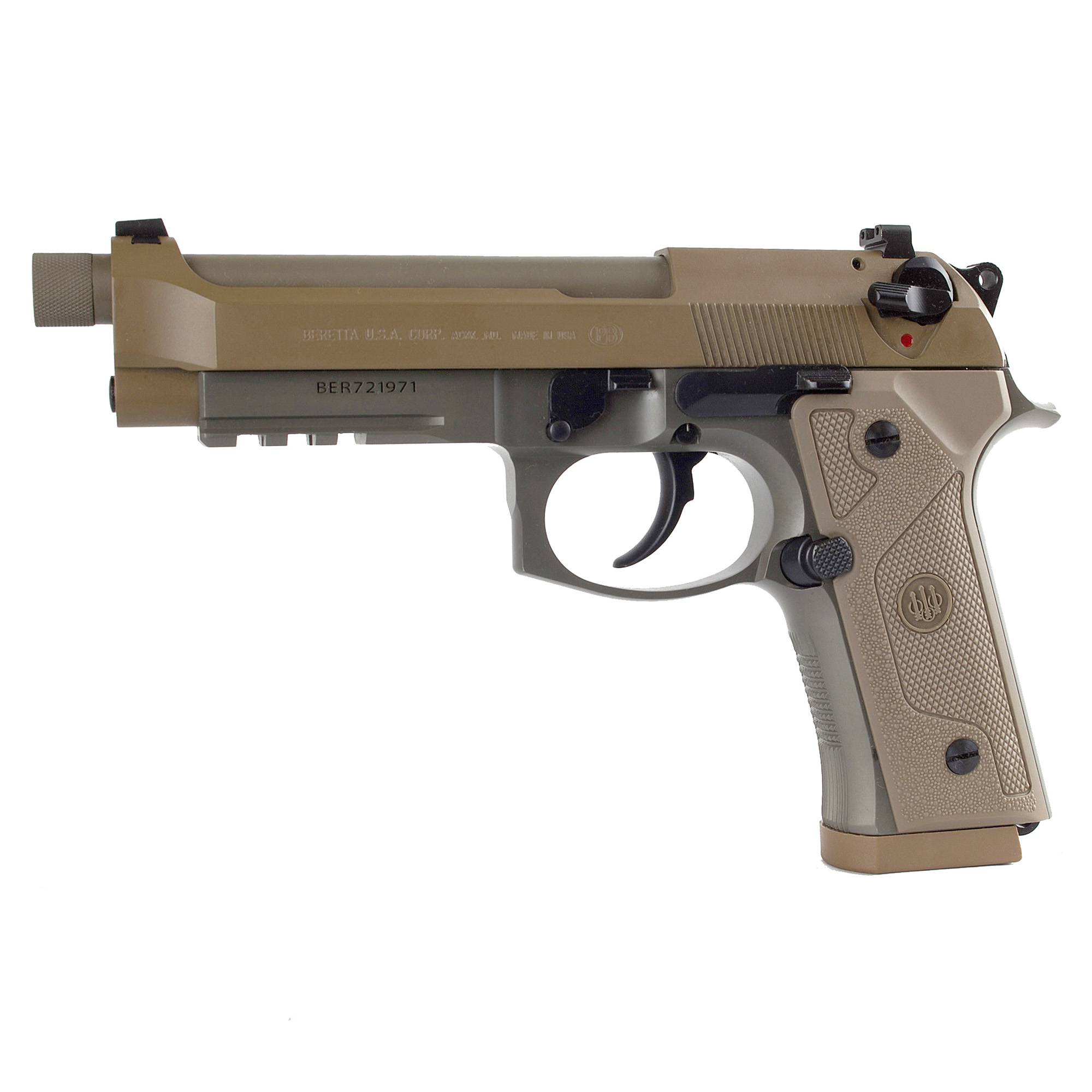 Beretta M9a3 9mm 4.9" 10rd Fde 3mags